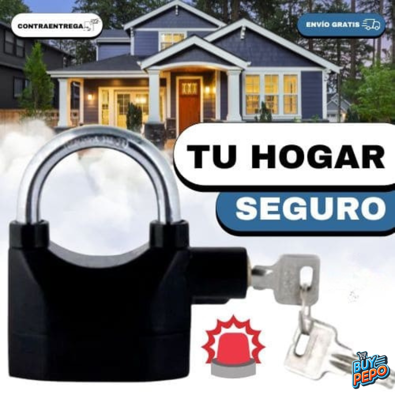 CANDADO CON ALARMA ANTIROBO