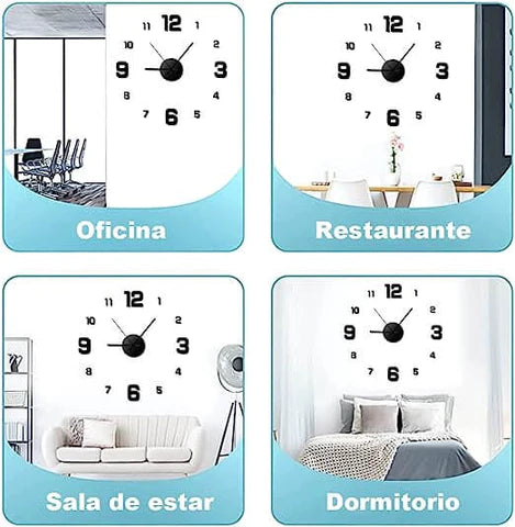 x2 mini reloj de pared