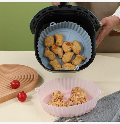 Pack 6 Moldes Silicona Air Fryer + GRATIS PACK DE PAPEL  AIR FRYER