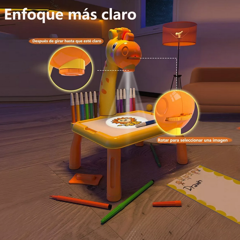 Jirafa Proyector De Dibujo Mesa De Arte Para Niños