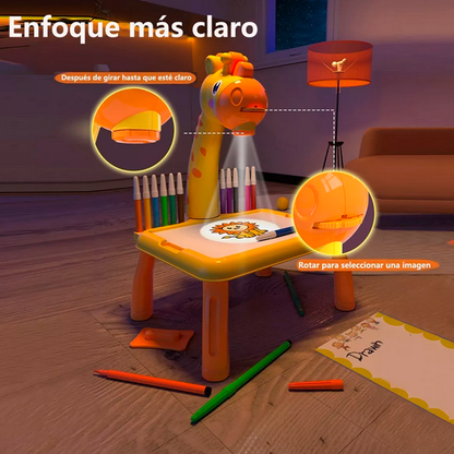 Jirafa Proyector De Dibujo Mesa De Arte Para Niños
