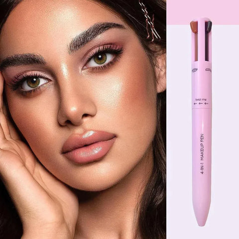 LAPIZ MAKE UP - 4 en 1 + GRATIS BROCHA MULTIFUNCIONAL