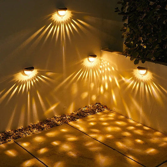 Luz solar de pared impermeables para jardín Pack 2 Unidades