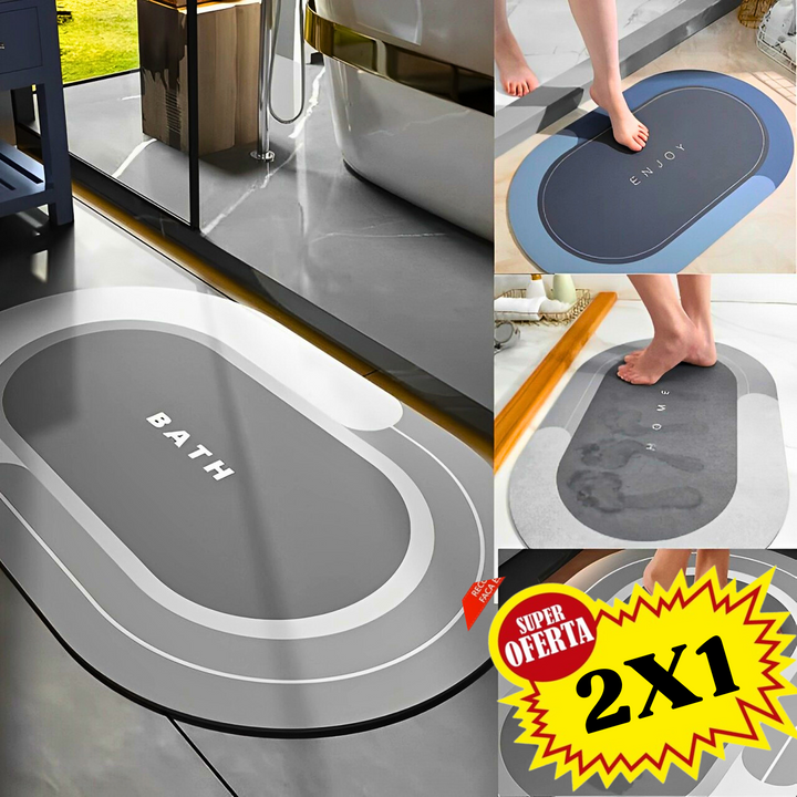 Alfombra de ducha súper absorbente Promoción 2X1