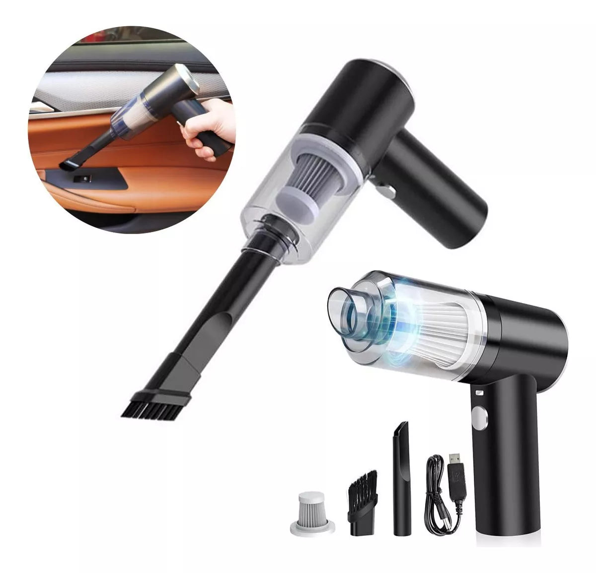 Aspiradora portátil 3 en 1 para auto (MINI)