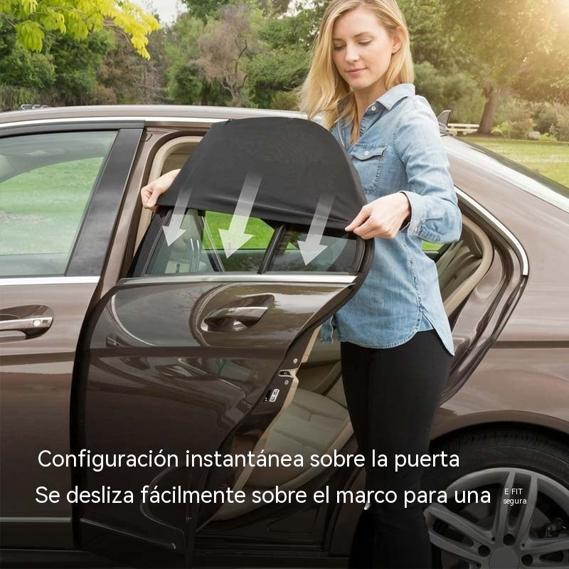 🚗【4 piezas - para todo el coche】💯Parasoles universales para ventanas de coche