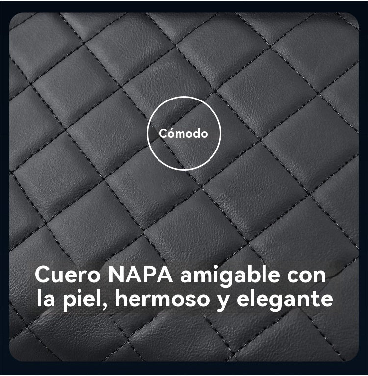 🚗Almohadilla universal 4 en 1 para reposabrazos de coche de cuero ✅ Caja de pañuelos incorporada ✅ Portavasos