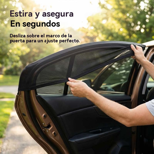 🚗【4 piezas - para todo el coche】💯Parasoles universales para ventanas de coche