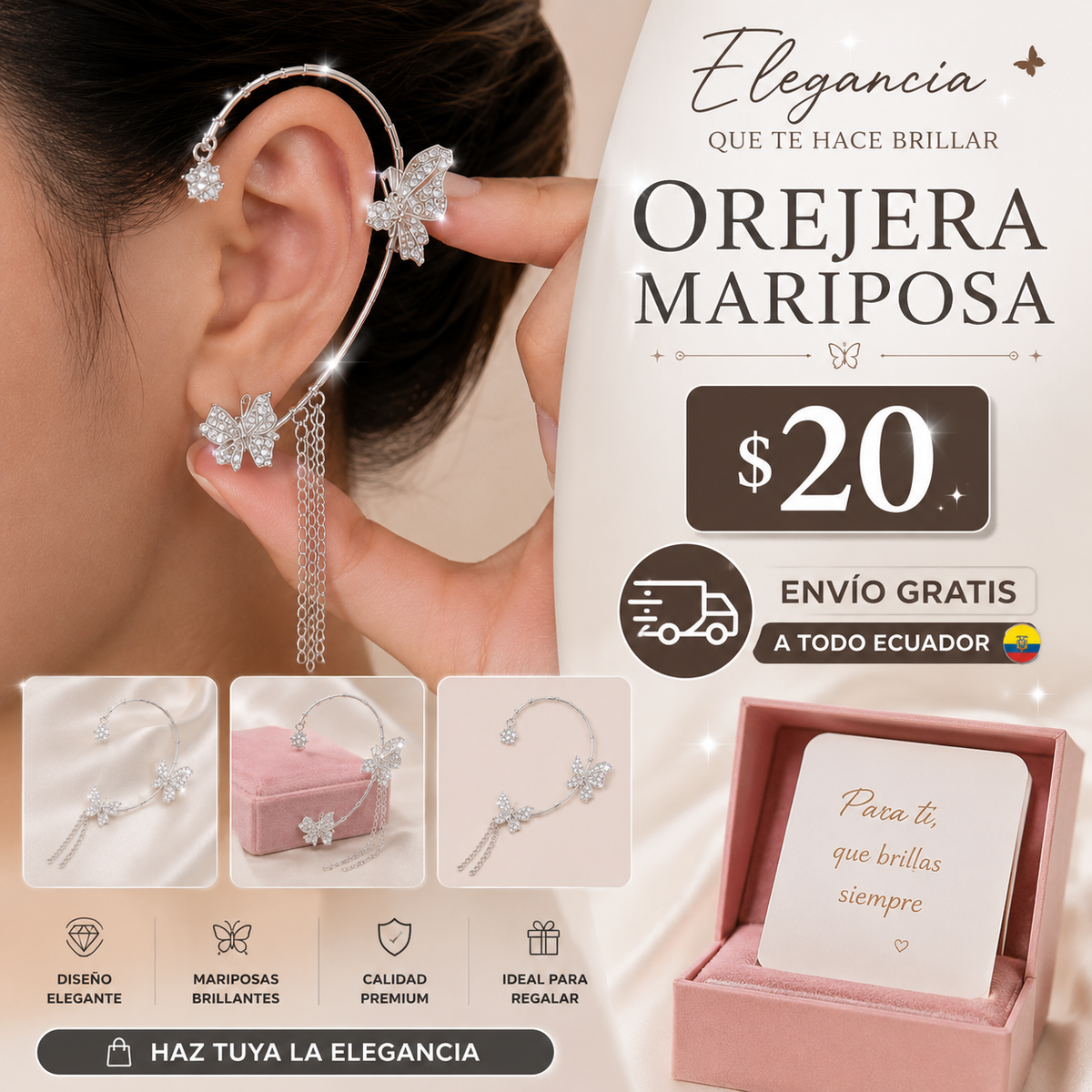 🦋 OREJERA MARIPOSA