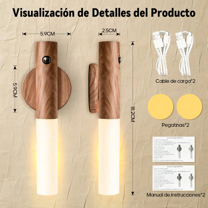 (KIT DE 3 ) MINI LÁMPARA INTELIGENTE CON SENSOR DE MOVIMIENTO