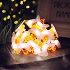 LUCES DE GUIRNALDAS EN FORMA DE ABEJITA CON PANEL SOLAR