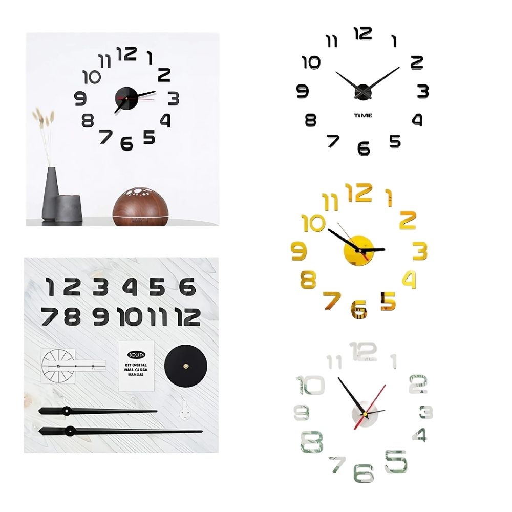 MODERNO RELOJ ADHESIVO 3D