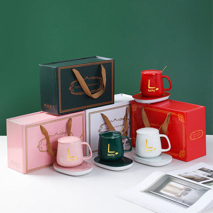 SET DE LUJO® - Taza con calentador portatil