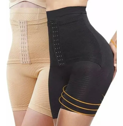 FAJA  DOBLE COMPRESION CON BROCHE+parche adelganzante Slim
