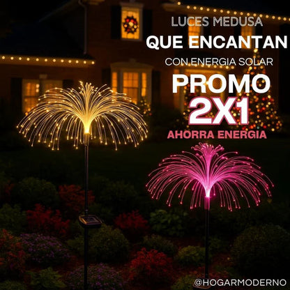 Luces Solares de Jardín en Forma de Medusa