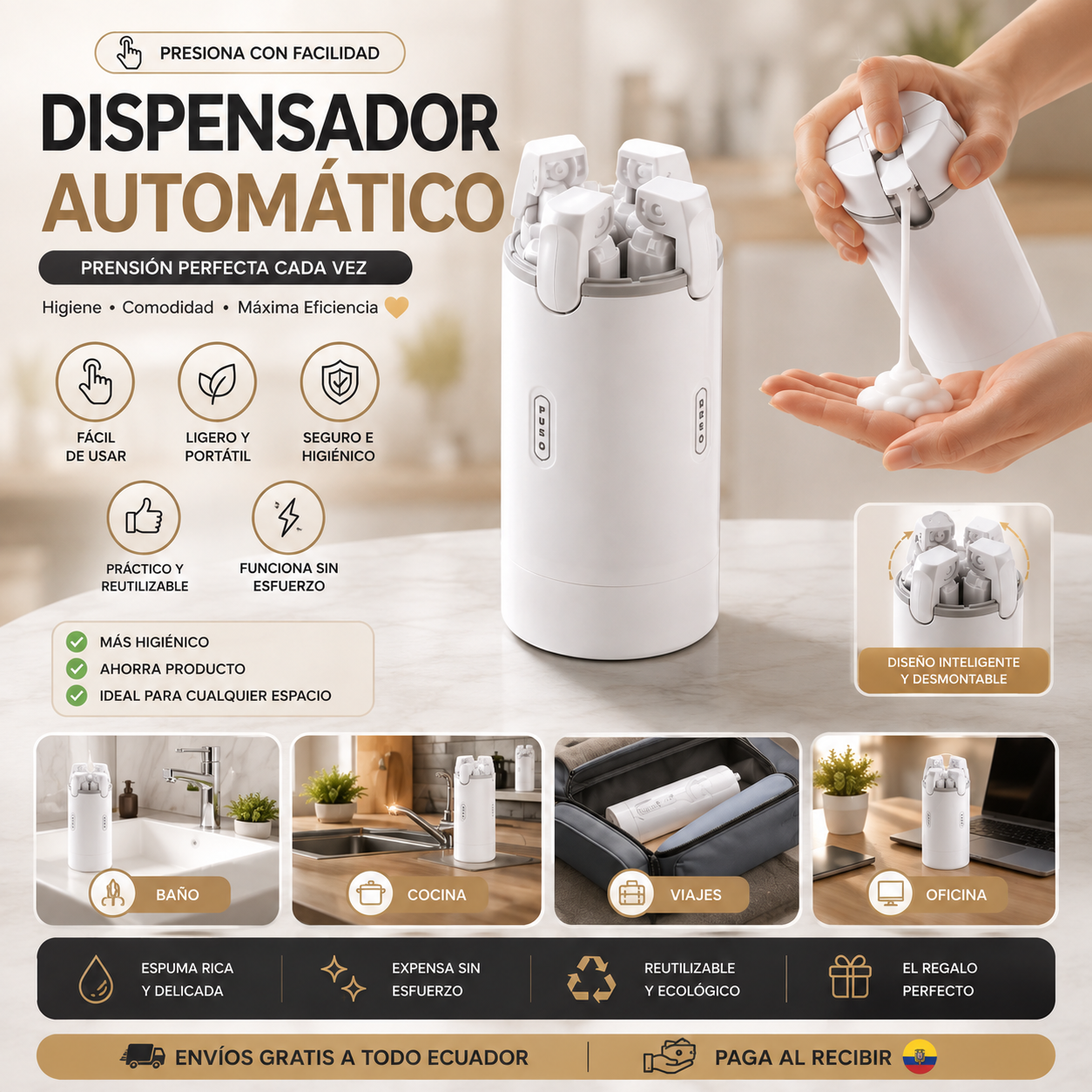 DISPENSADOR DE VIAJE 4 EN 1