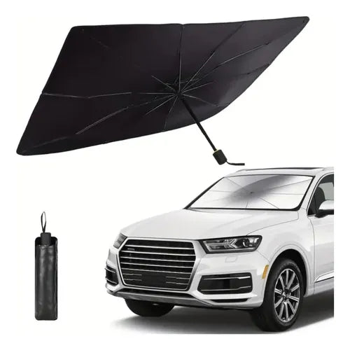 Parasol Sombrilla standard para Auto - Protector Parabrisas Retráctil UPF50+ Bloquea 99% UV | Envío Ecuador