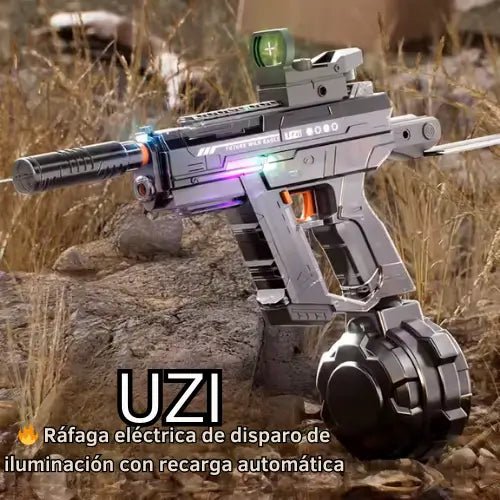 Pistola Agua con Boquilla Luminosa tipo UZI 🎅OFERTA EXCLUSIVA DE NAVIDAD🎄