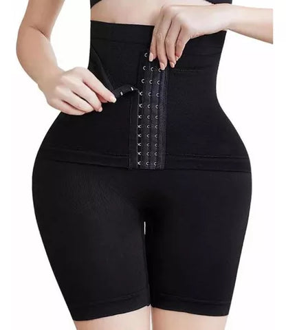 FAJA  DOBLE COMPRESION CON BROCHE+parche adelganzante Slim
